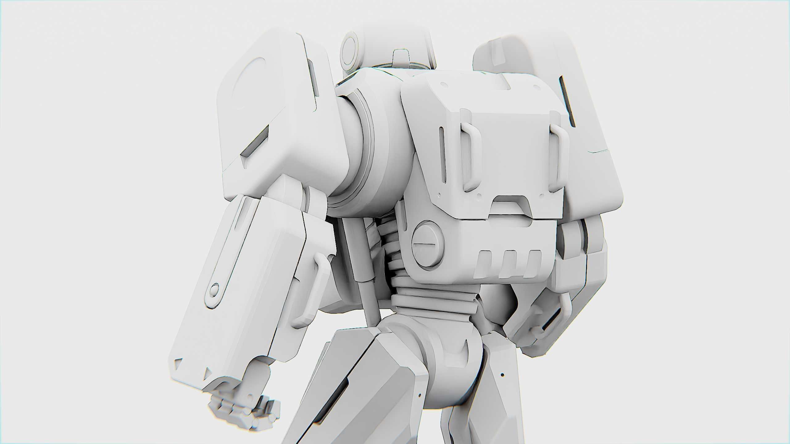 MECHA SOLDIER X Rigged for Unreal Engine - Unity - MIXAMO 3D model_33
