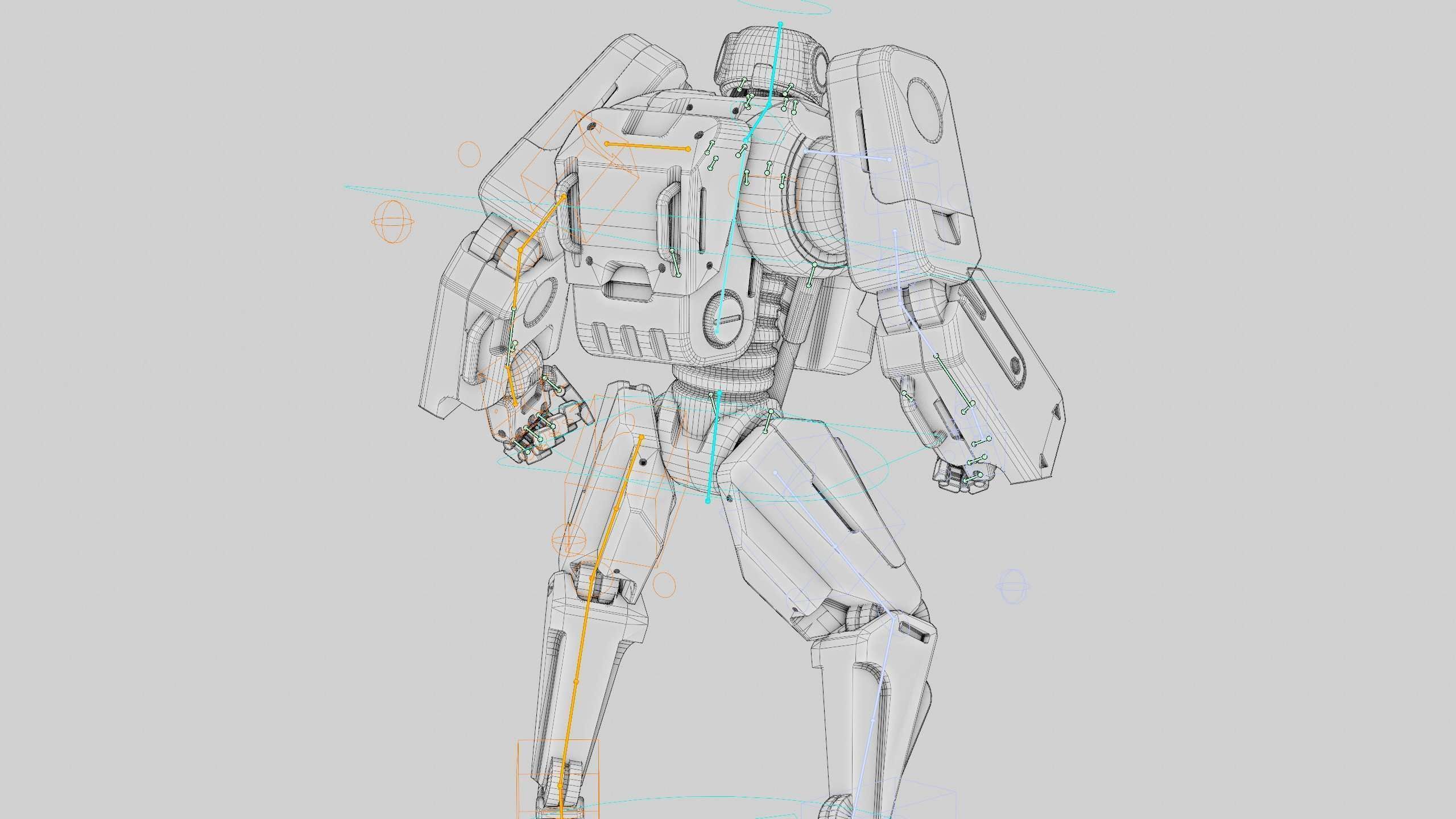 MECHA SOLDIER X Rigged for Unreal Engine - Unity - MIXAMO 3D model_41