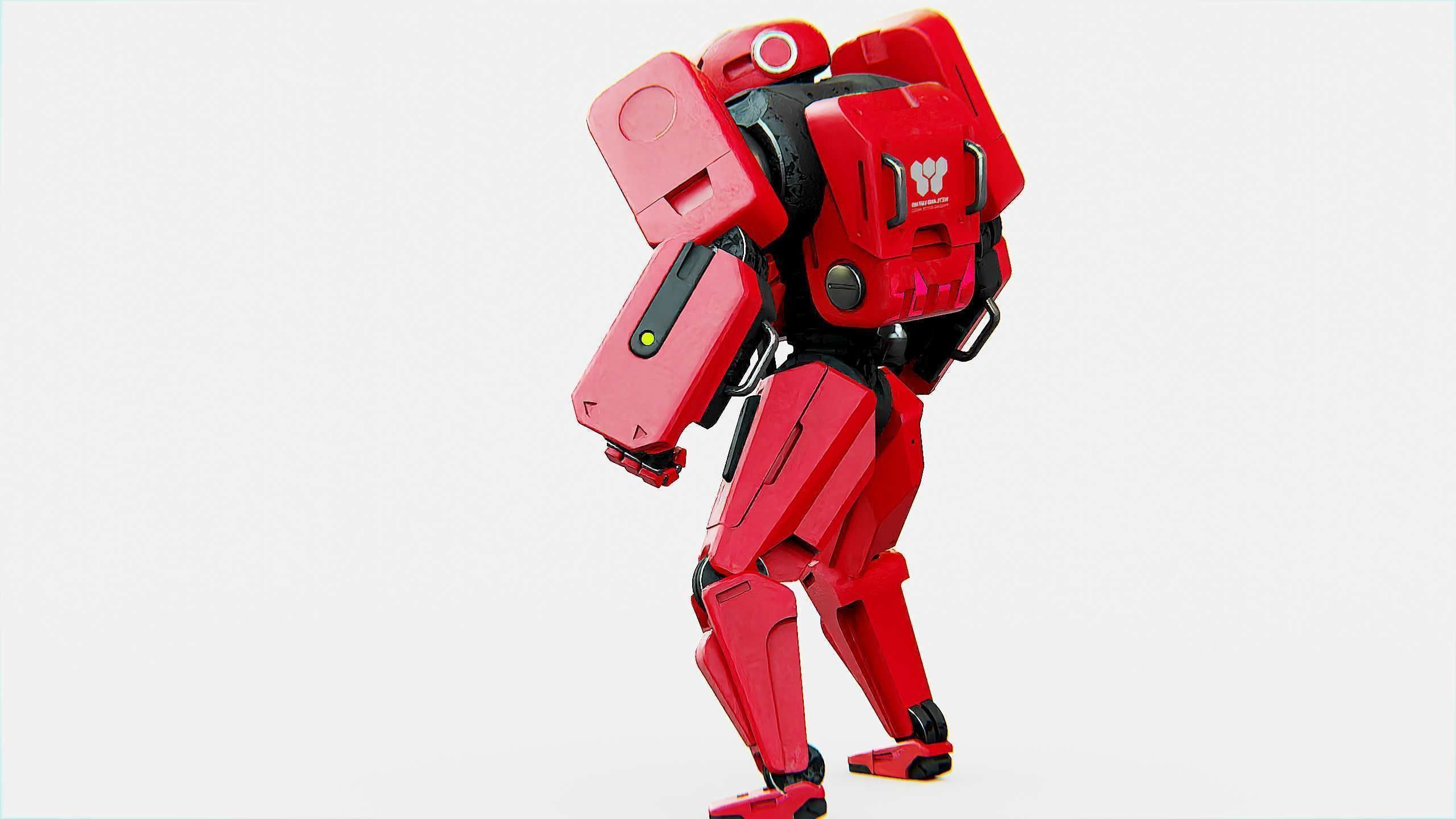 MECHA SOLDIER X Rigged for Unreal Engine - Unity - MIXAMO 3D model_9