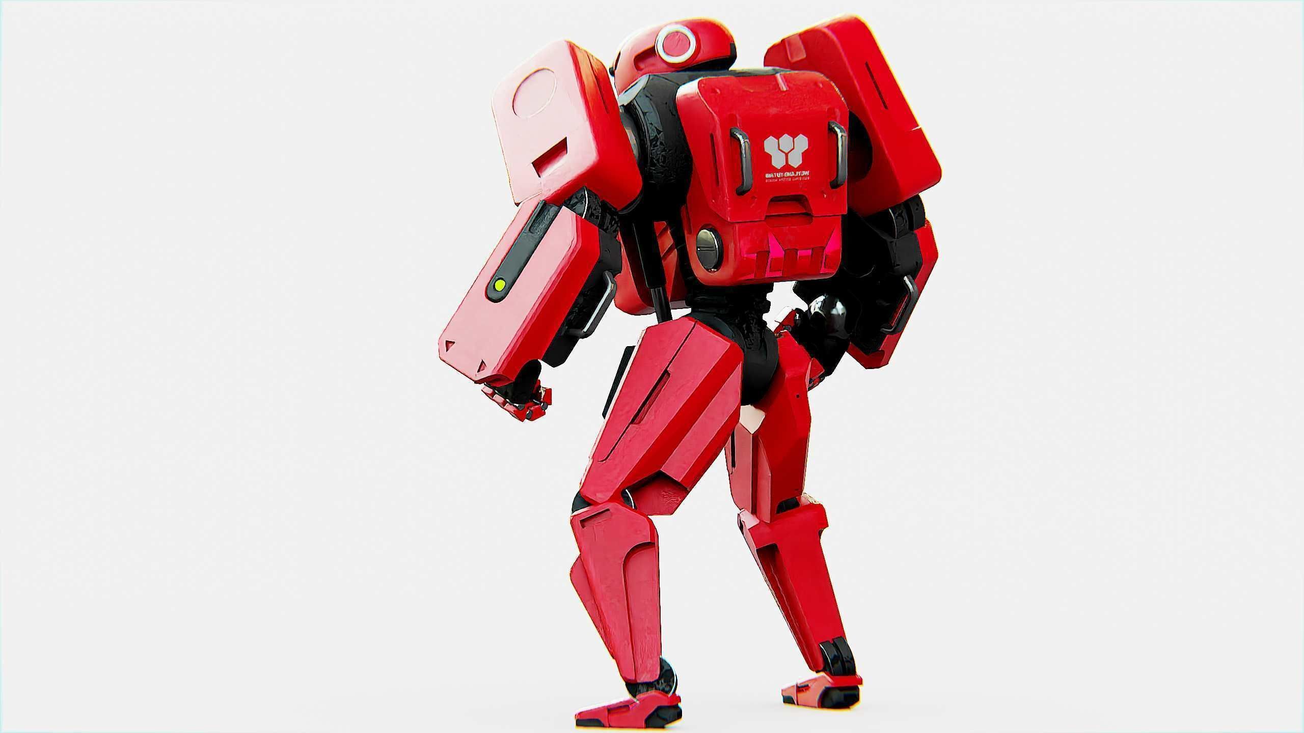 MECHA SOLDIER X Rigged for Unreal Engine - Unity - MIXAMO 3D model_10