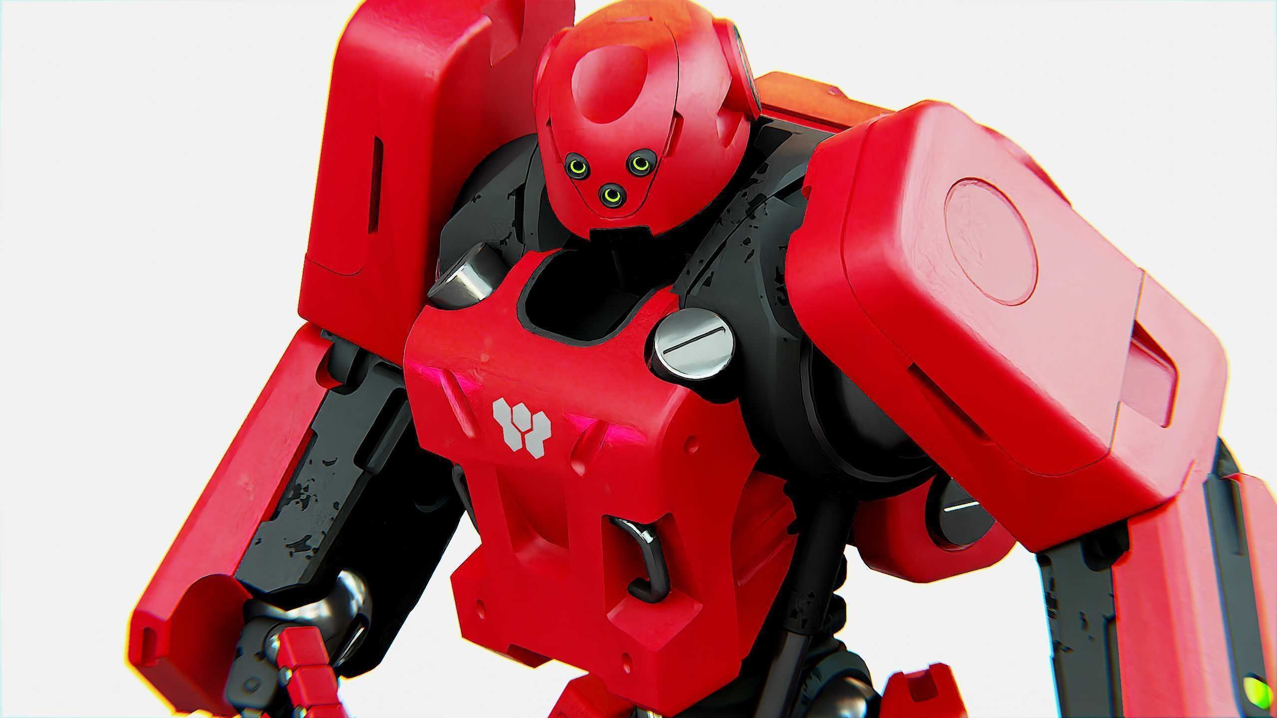 MECHA SOLDIER X Rigged for Unreal Engine - Unity - MIXAMO 3D model_20