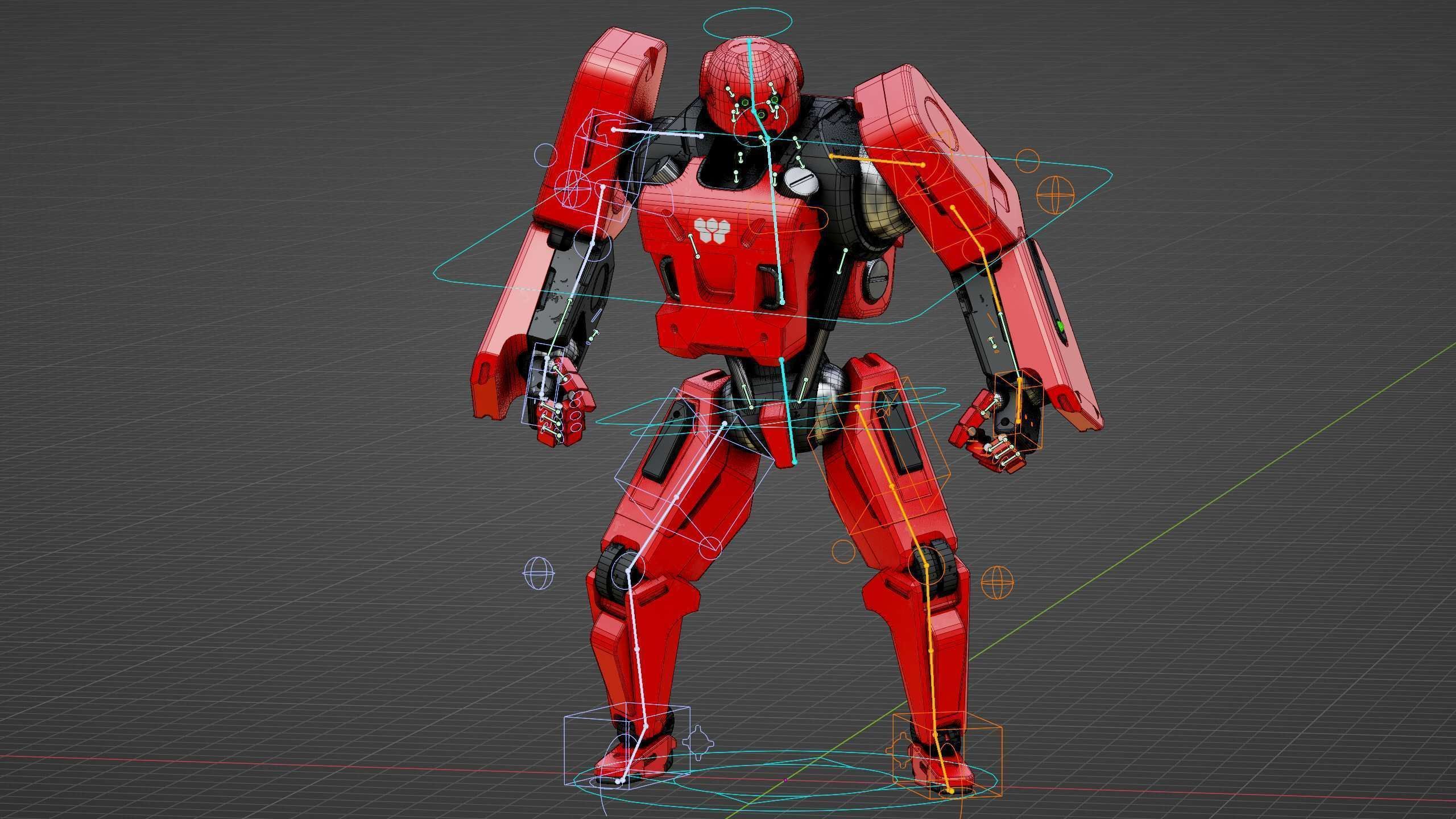 MECHA SOLDIER X Rigged for Unreal Engine - Unity - MIXAMO 3D model_37