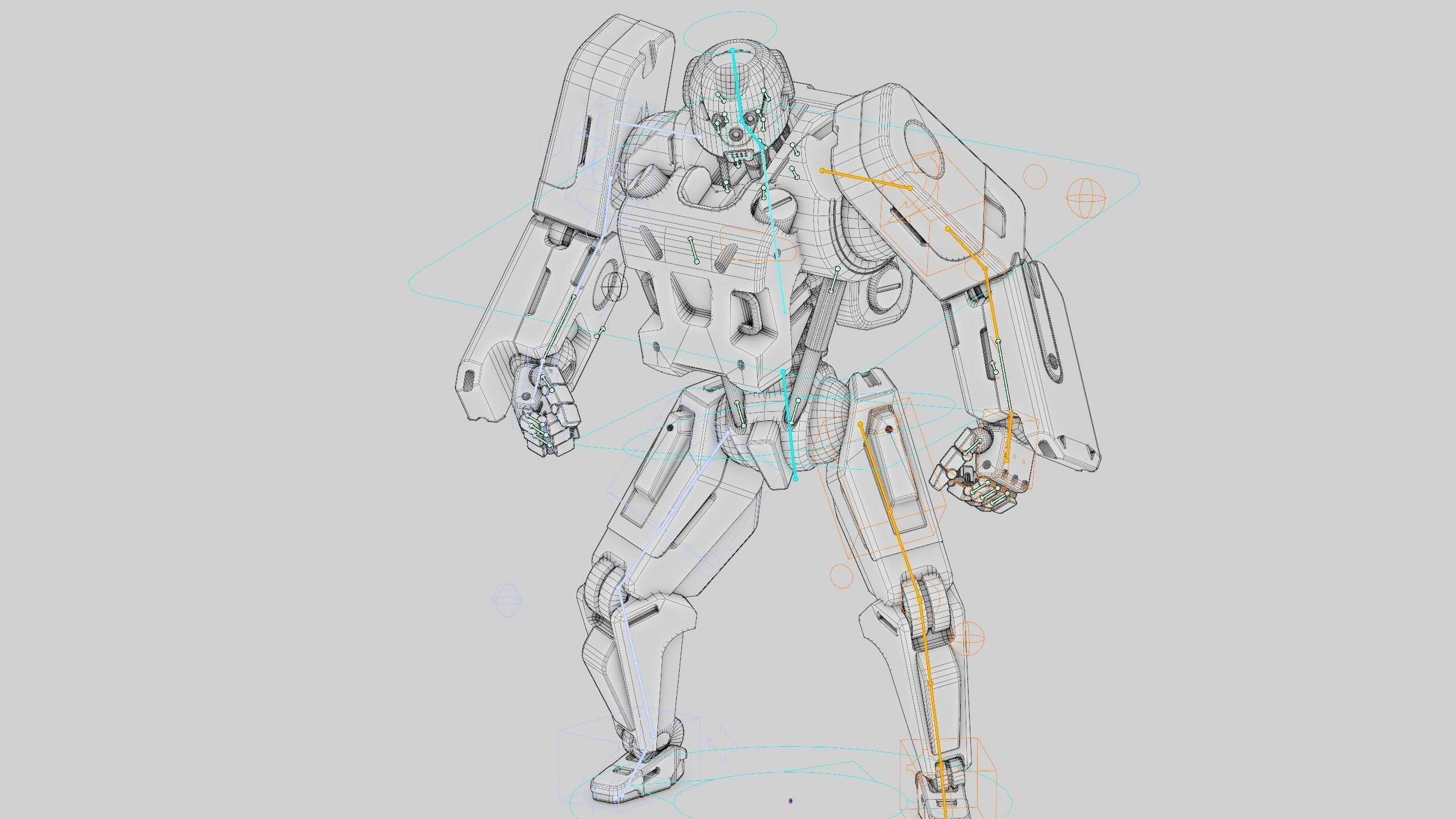 MECHA SOLDIER X Rigged for Unreal Engine - Unity - MIXAMO 3D model_40