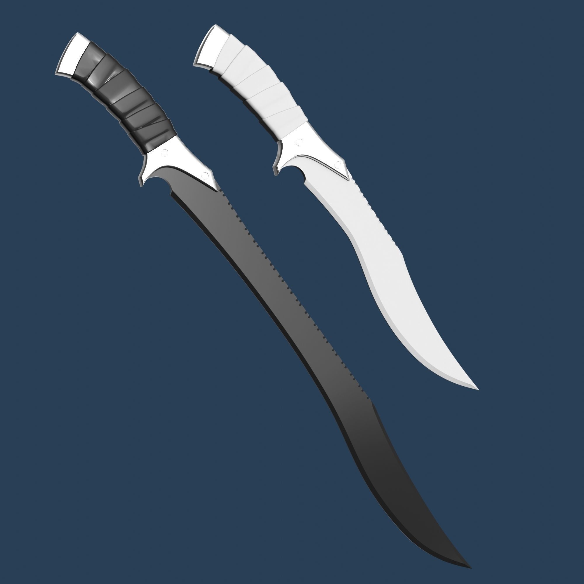 Dune Feyd-Rautha Harkonnen Knife and Machete 3D print model 3D print model_7