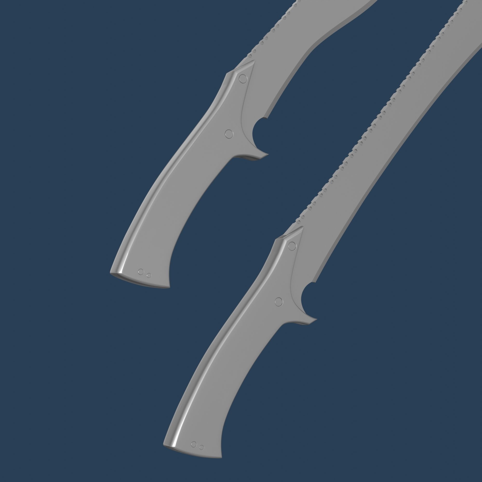 Dune Feyd-Rautha Harkonnen Knife and Machete 3D print model 3D print model_11