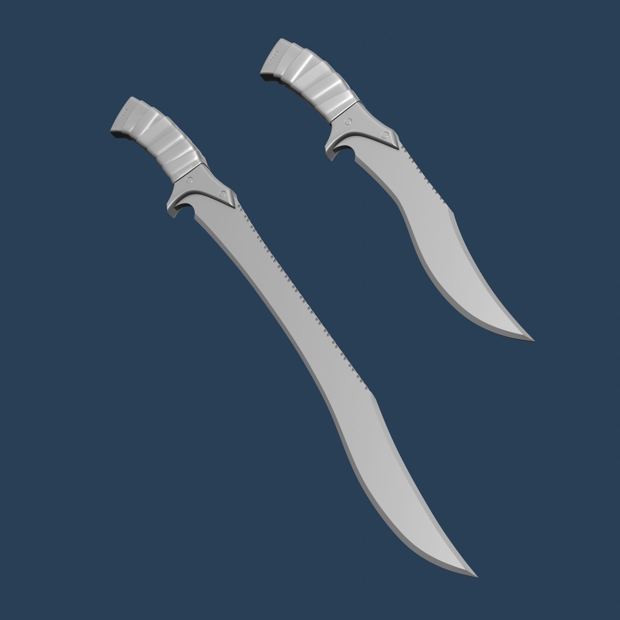 Dune Feyd-Rautha Harkonnen Knife and Machete 3D print model 3D print model_12