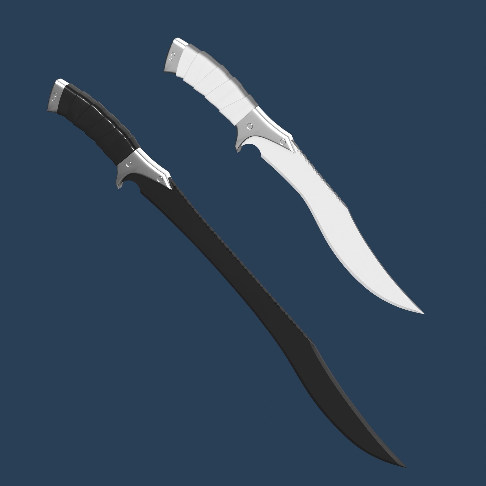 Dune Feyd-Rautha Harkonnen Knife and Machete 3D print model 3D print model_2