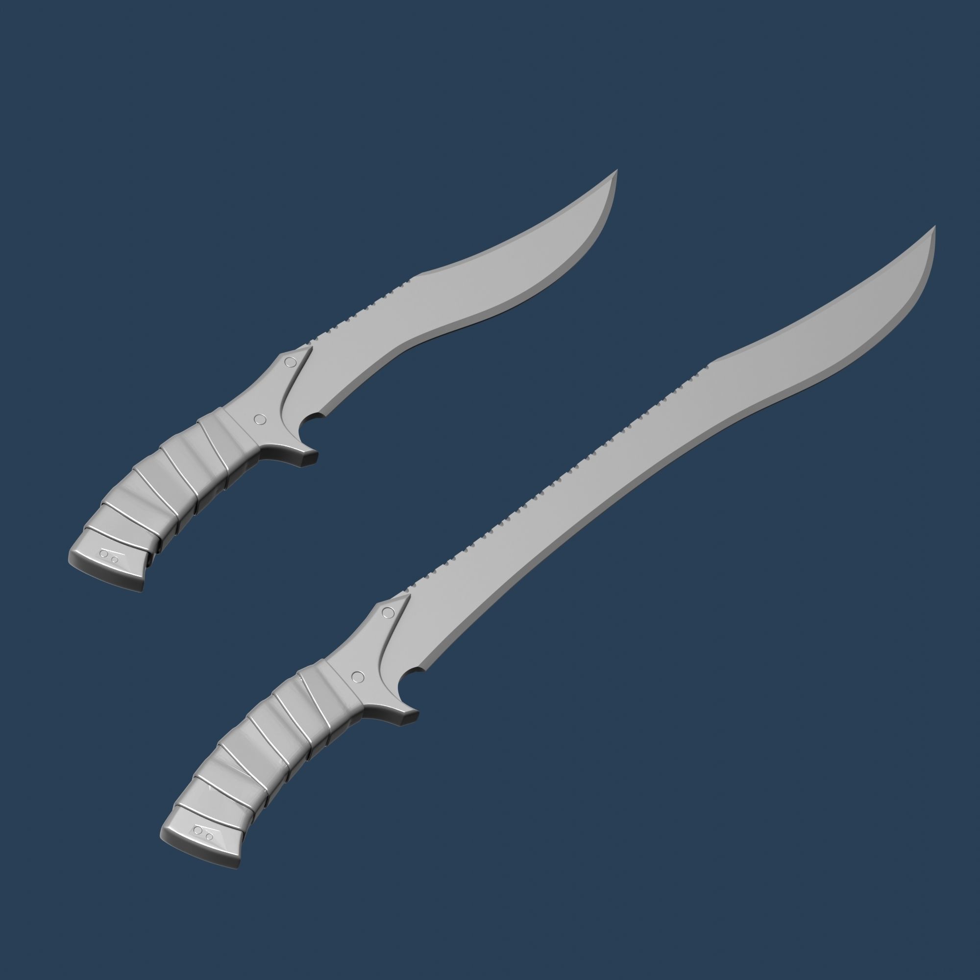 Dune Feyd-Rautha Harkonnen Knife and Machete 3D print model 3D print model_6