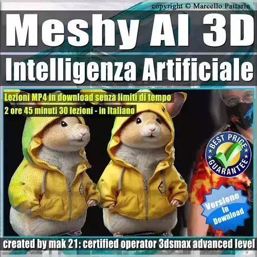 Meshy AI 3D e Intelligenza Artificiale per Tutti Low-poly 3D model