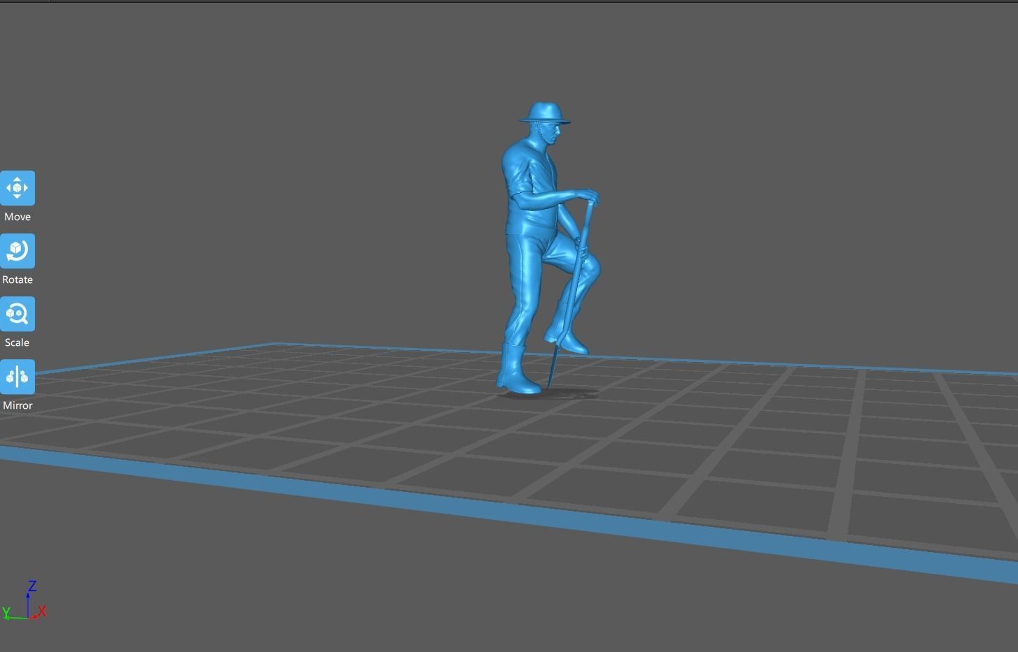 farmer miniature stl 164 3D print model_1