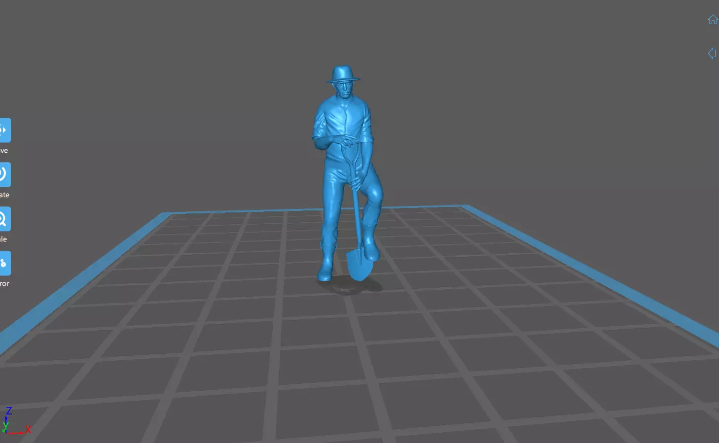 farmer miniature stl 164 3D print model_0