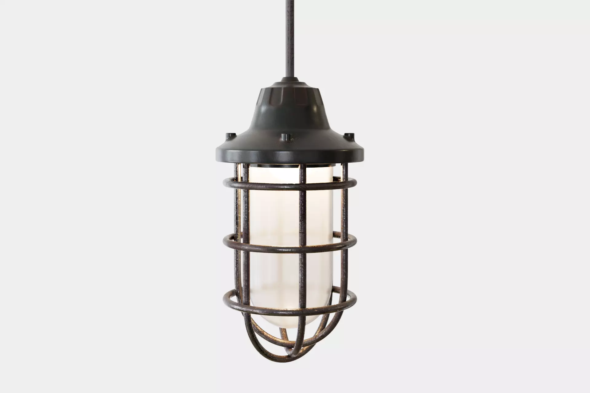 Rusty Lamp 3D model_0