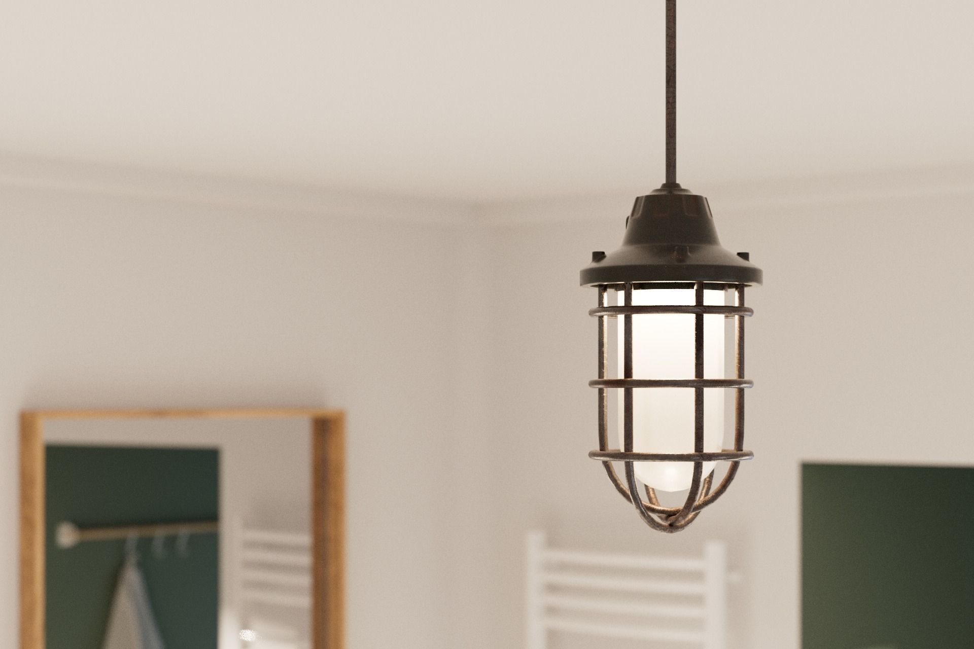 Rusty Lamp 3D model_3