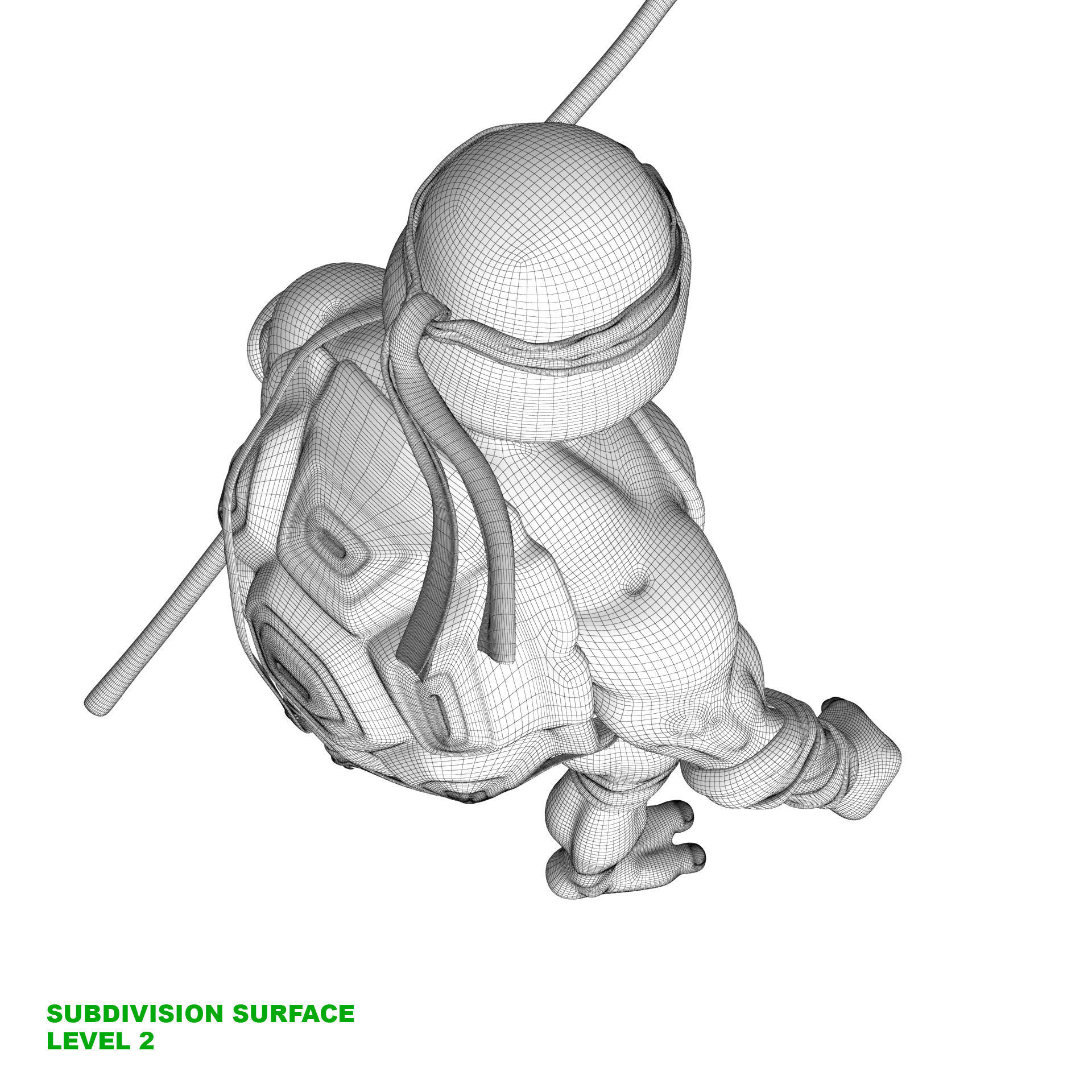 TMNT Ninja Turtles Donatello 3D model_27