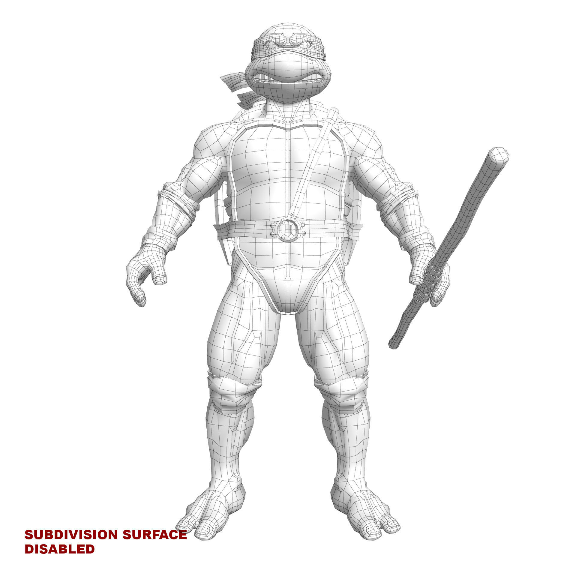 TMNT Ninja Turtles Donatello 3D model_18