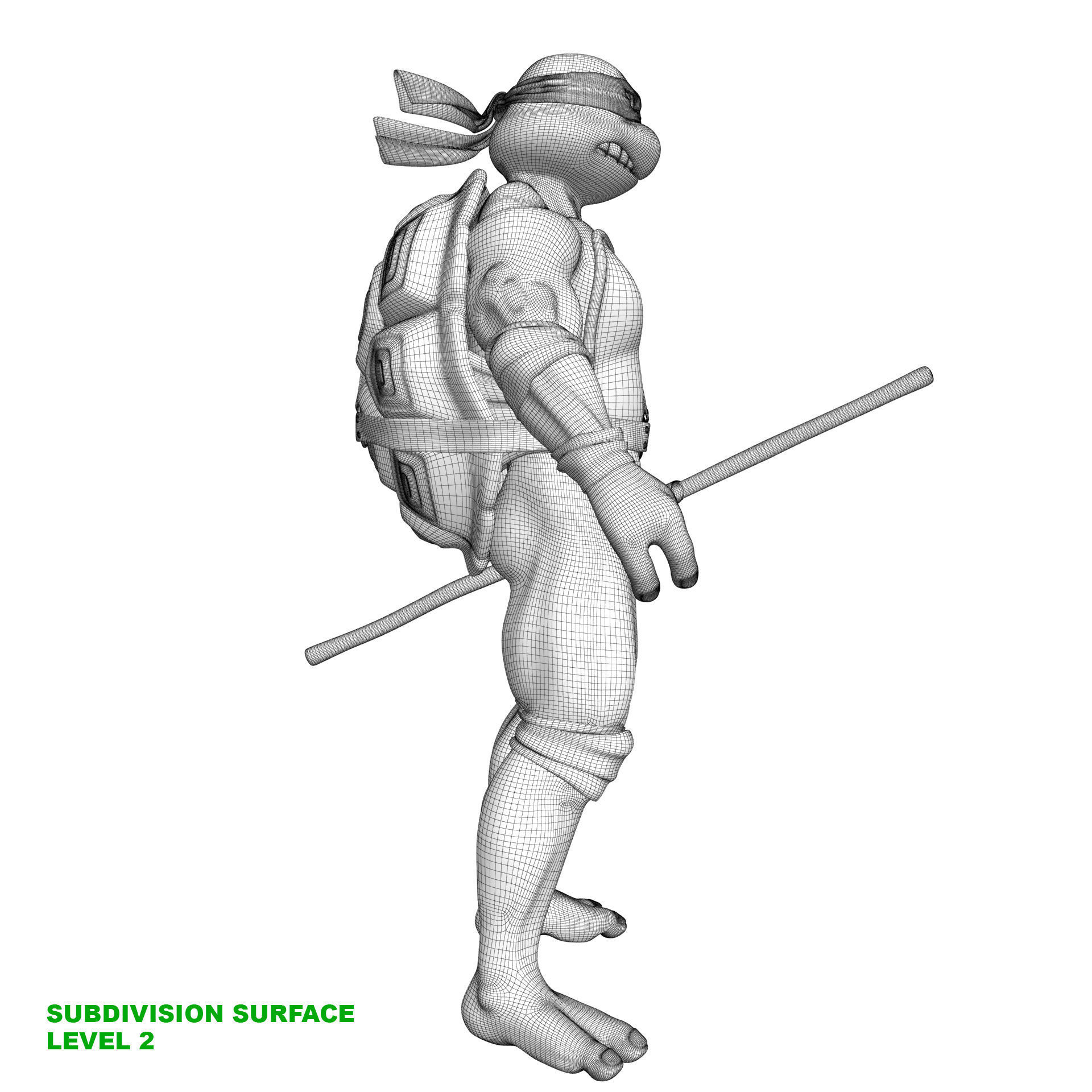 TMNT Ninja Turtles Donatello 3D model_19