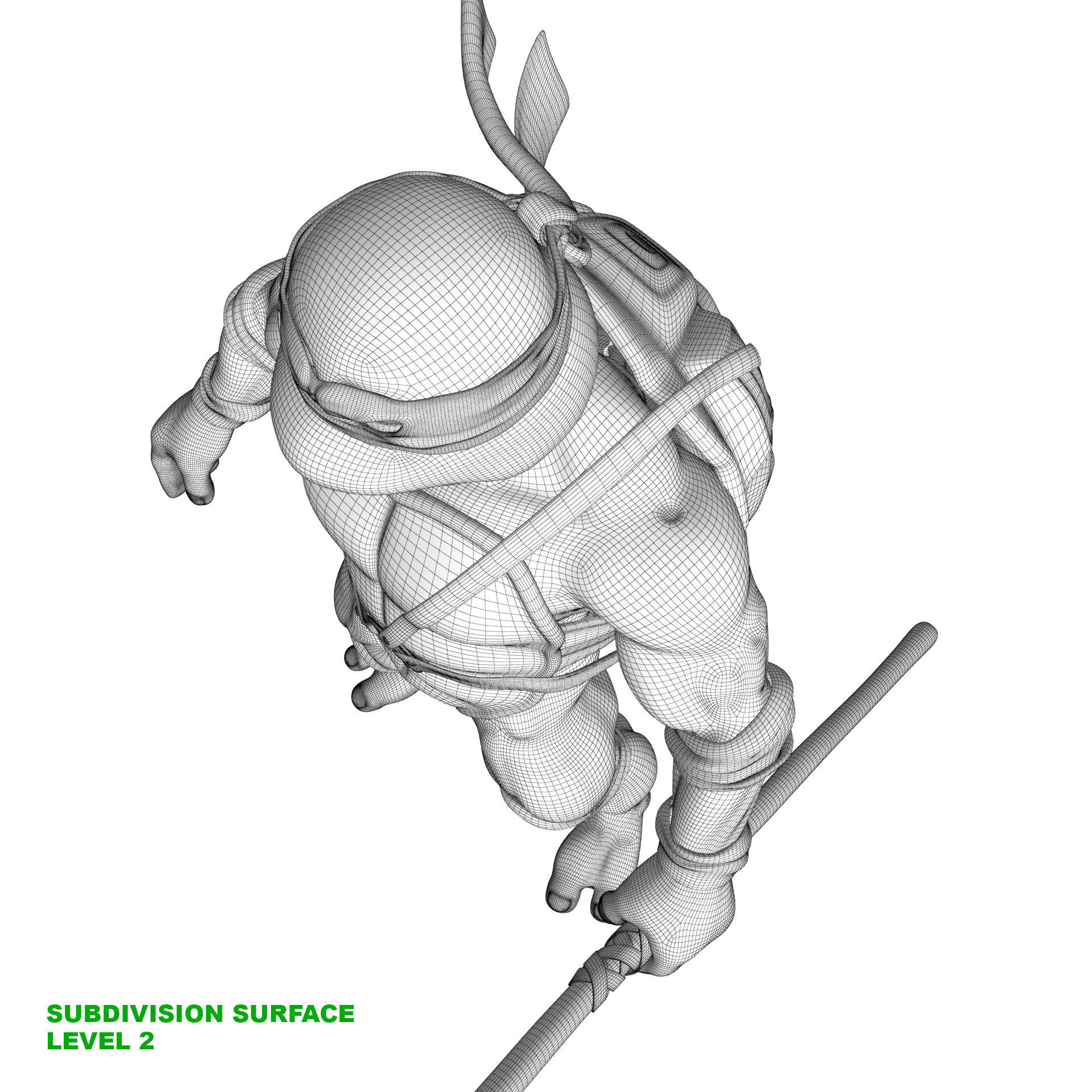 TMNT Ninja Turtles Donatello 3D model_26