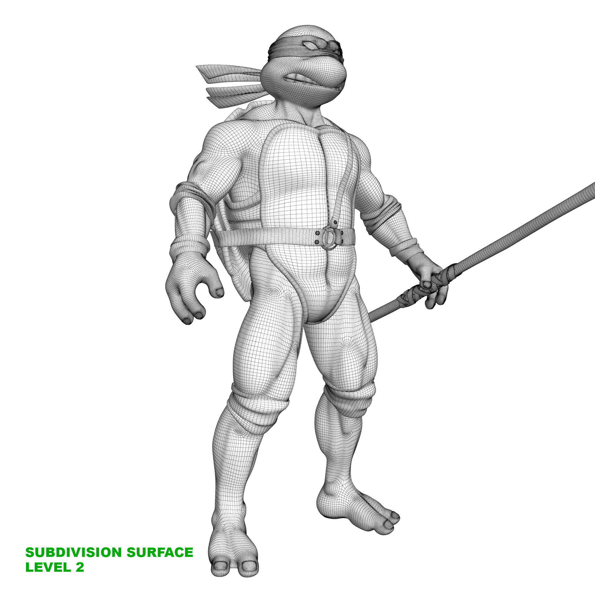 TMNT Ninja Turtles Donatello 3D model_15