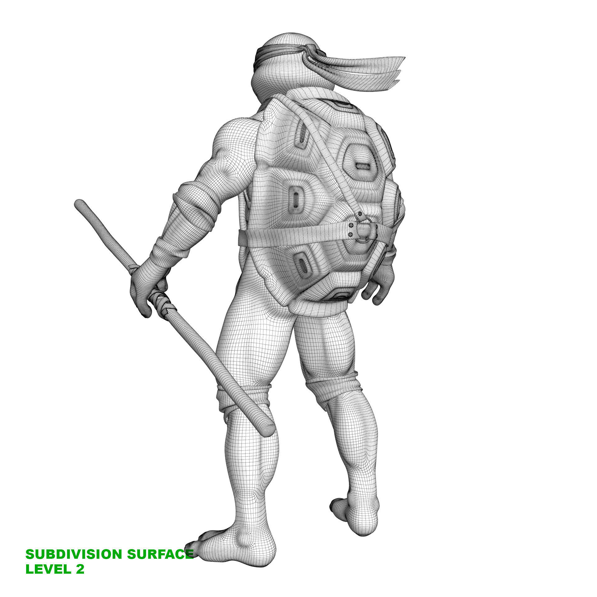 TMNT Ninja Turtles Donatello 3D model_23
