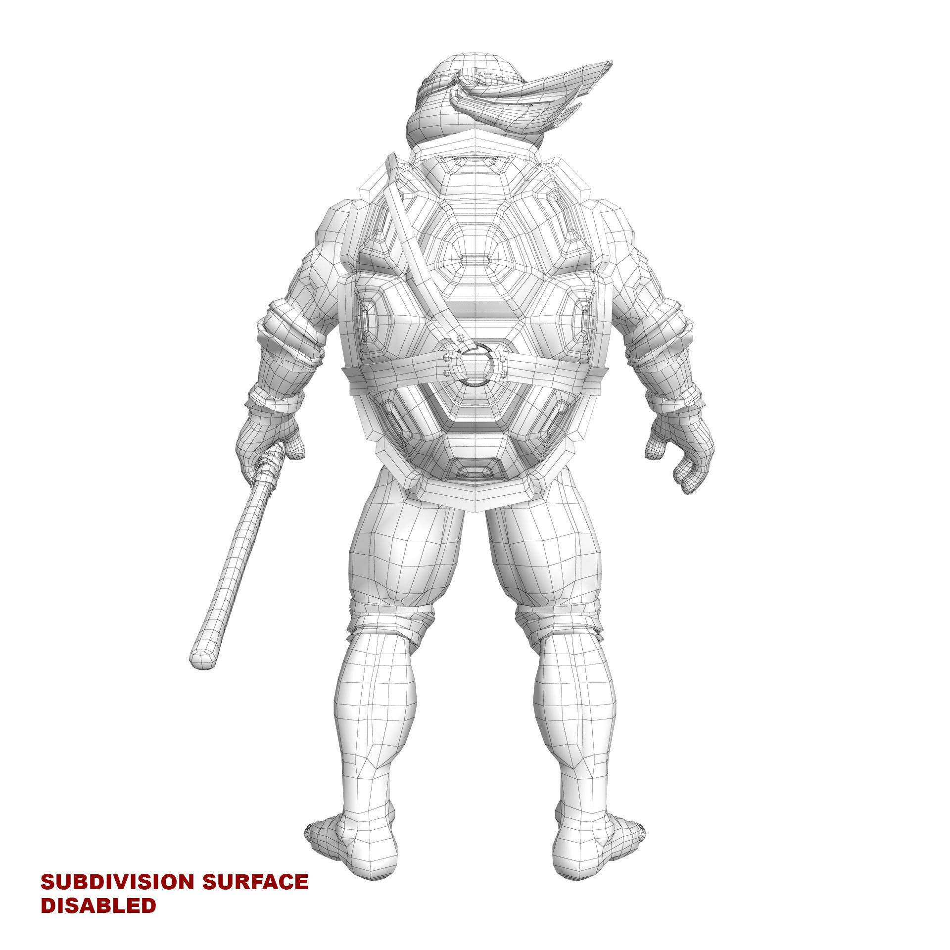 TMNT Ninja Turtles Donatello 3D model_22