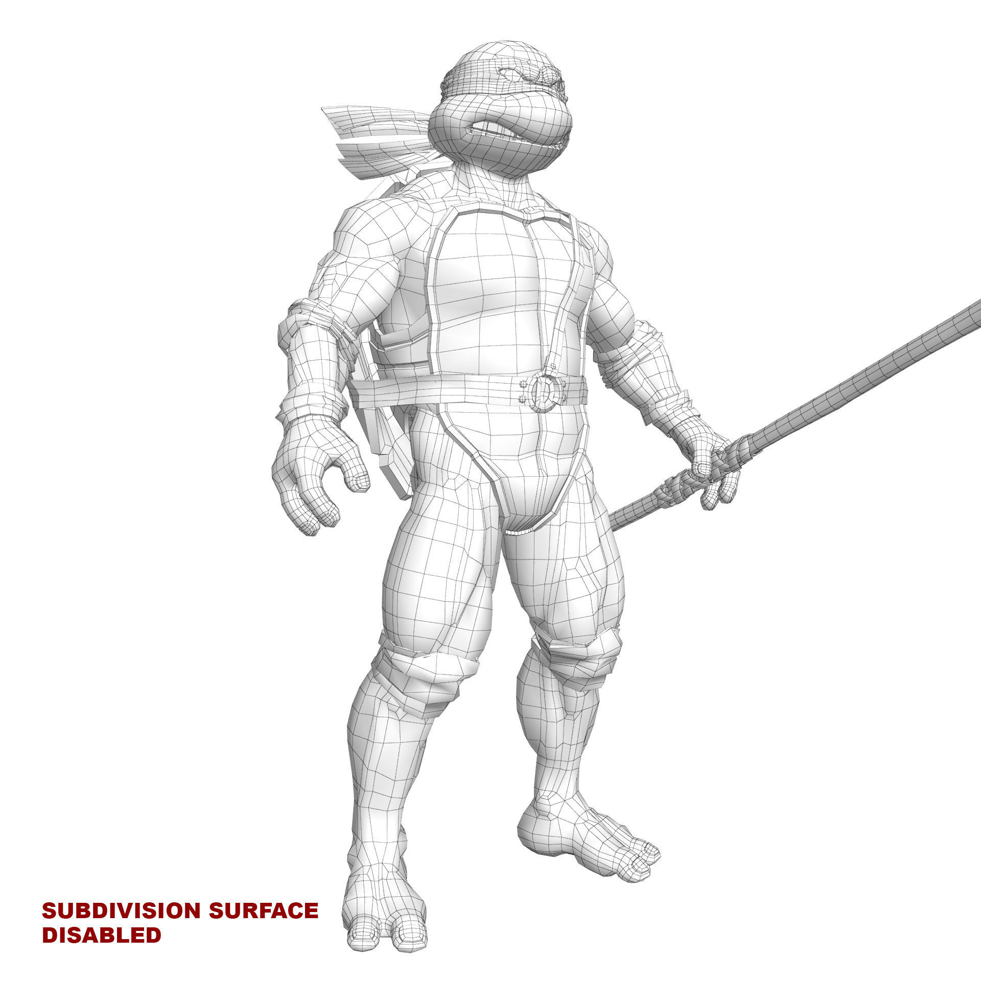 TMNT Ninja Turtles Donatello 3D model_16