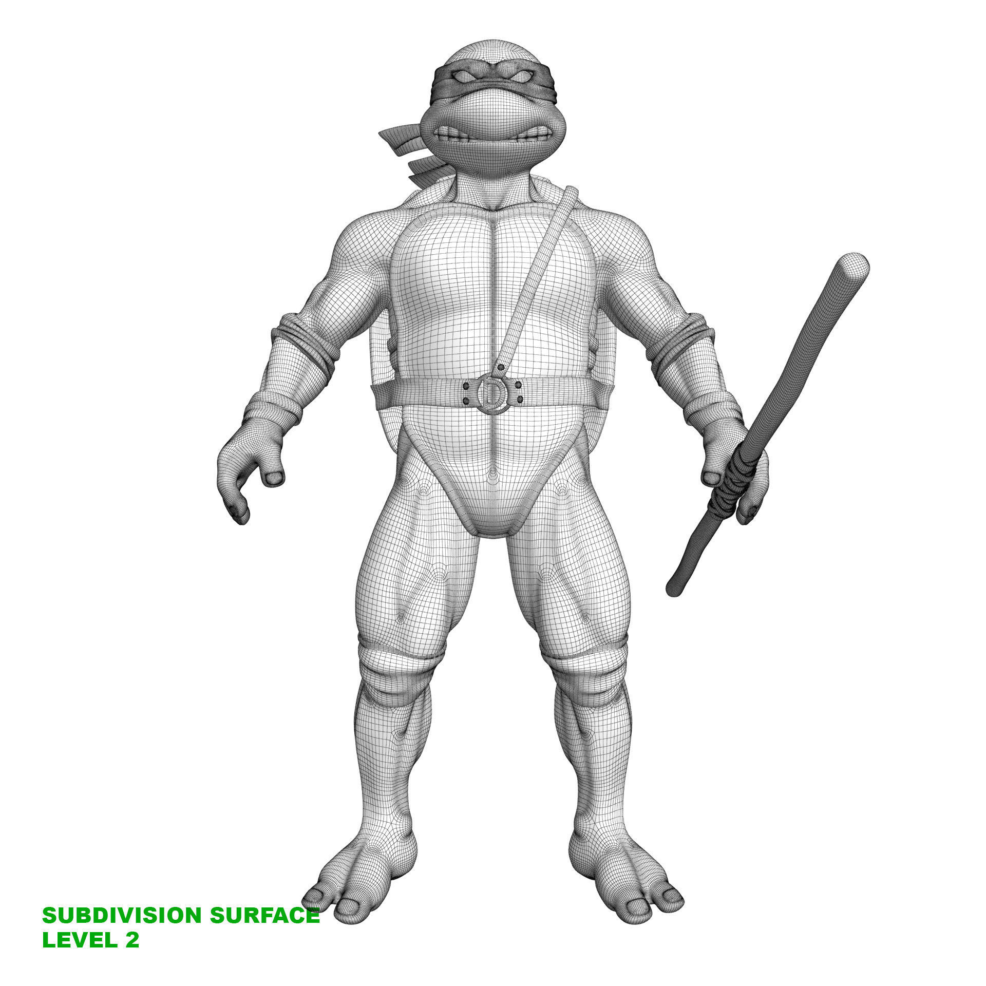 TMNT Ninja Turtles Donatello 3D model_17