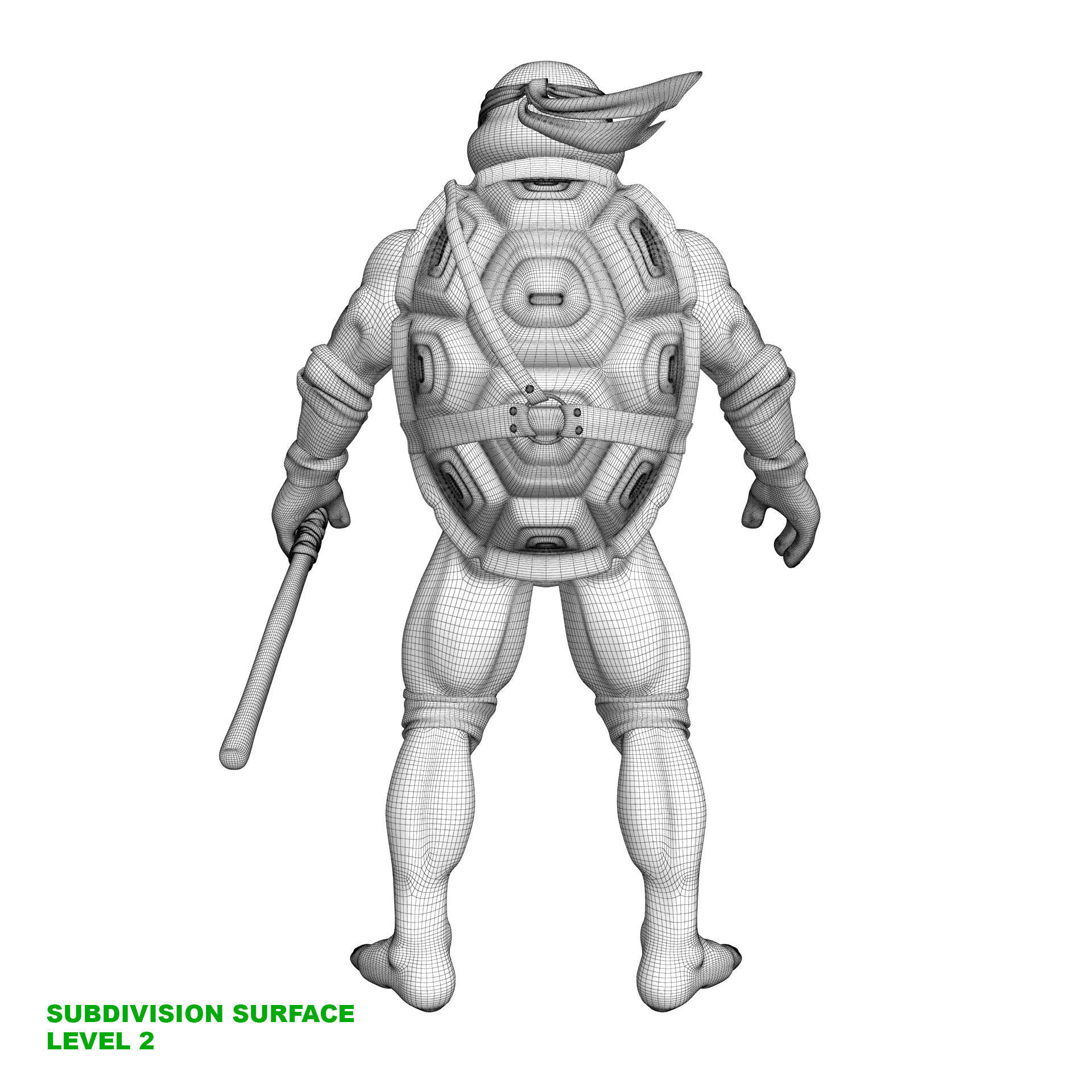 TMNT Ninja Turtles Donatello 3D model_21