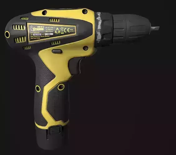 Hand Drill PBR Game-Ready