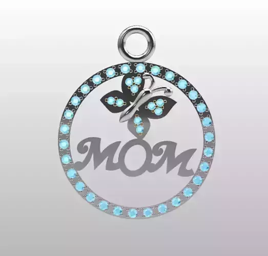 Mom Pendant 3D Model 3D print model