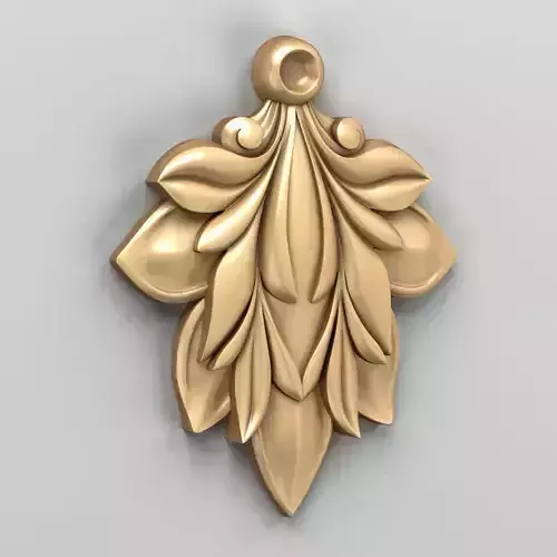 Carved decor central 047 3D model