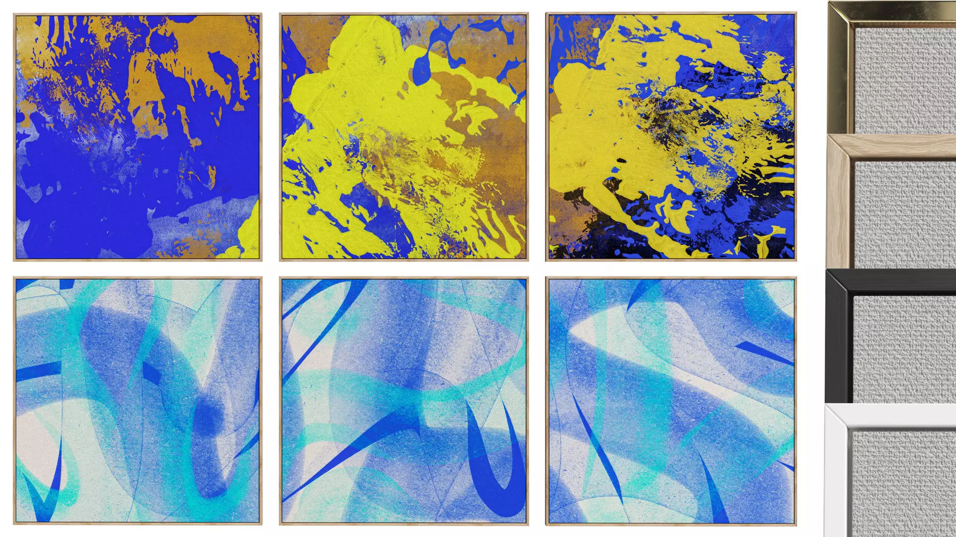 6 Abstract Frames Set 006 3D model_0