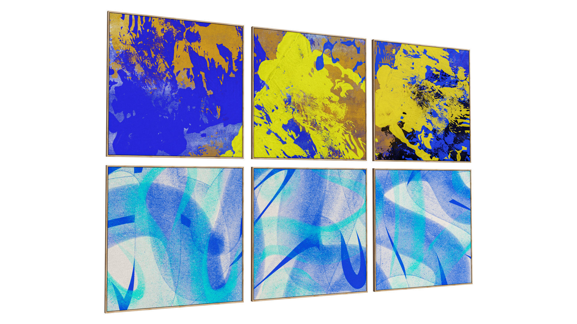 6 Abstract Frames Set 006 3D model_3