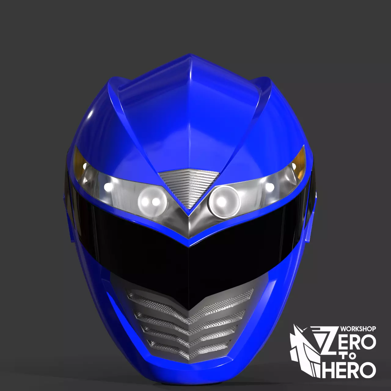 Power Ranger Operation Overdrive Blue Ranger Helmet 3D print model
