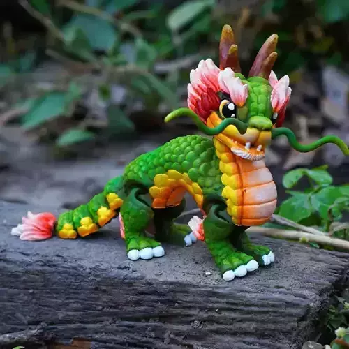 PRINT IN PLACE FLEXI CHINESE DRAGON