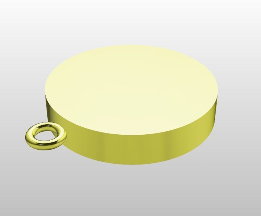 A Letter Pendant 3D Model 3D print model_4