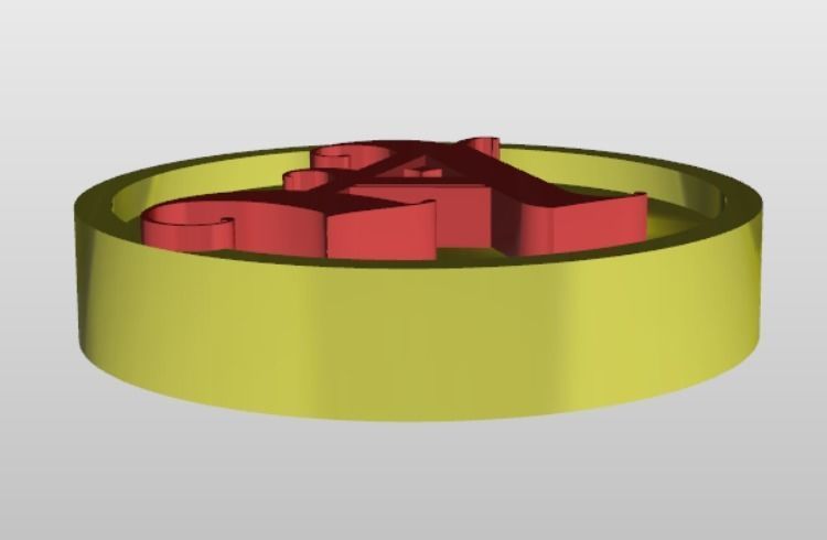 A Letter Pendant 3D Model 3D print model_3