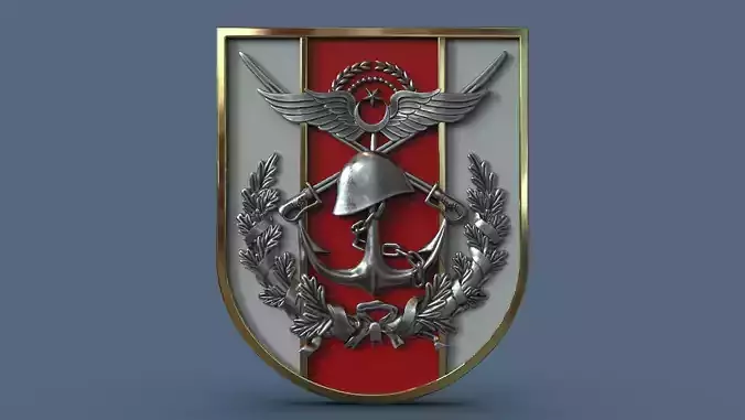 General Staff of the Turkish Armed Forces 3D Logo 3D print model