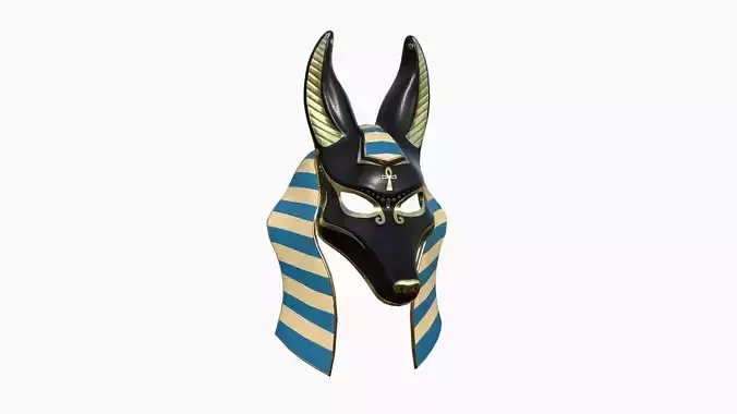 Anubis Mask A07 - Egyptian Gods Character Clothing  Low-poly 3D model