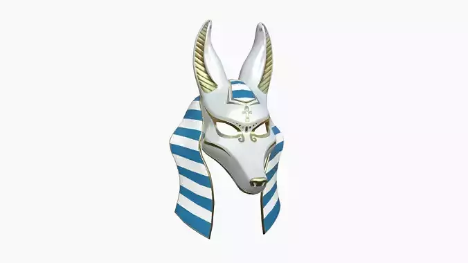 Anubis Mask A08 - Egyptian Gods Character Clothing  Low-poly 3D model