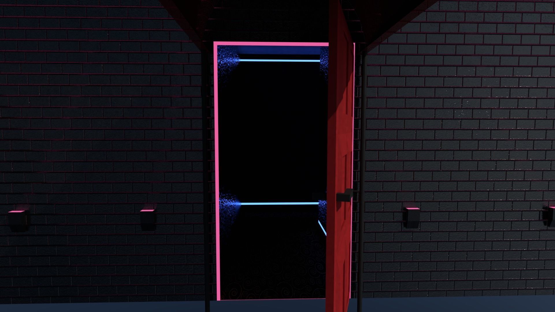 Strip Club Exterior and Interior 3D model_2