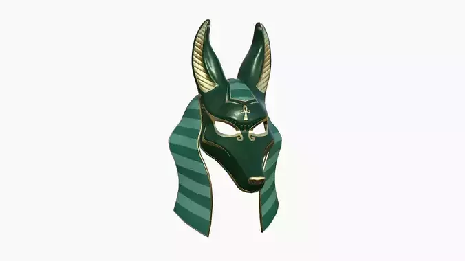 Anubis Mask A09 - Egyptian Gods Character Clothing  Low-poly 3D model