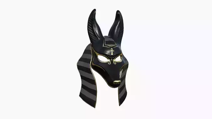 Anubis Mask A10 - Egyptian Gods Character Clothing  Low-poly 3D model