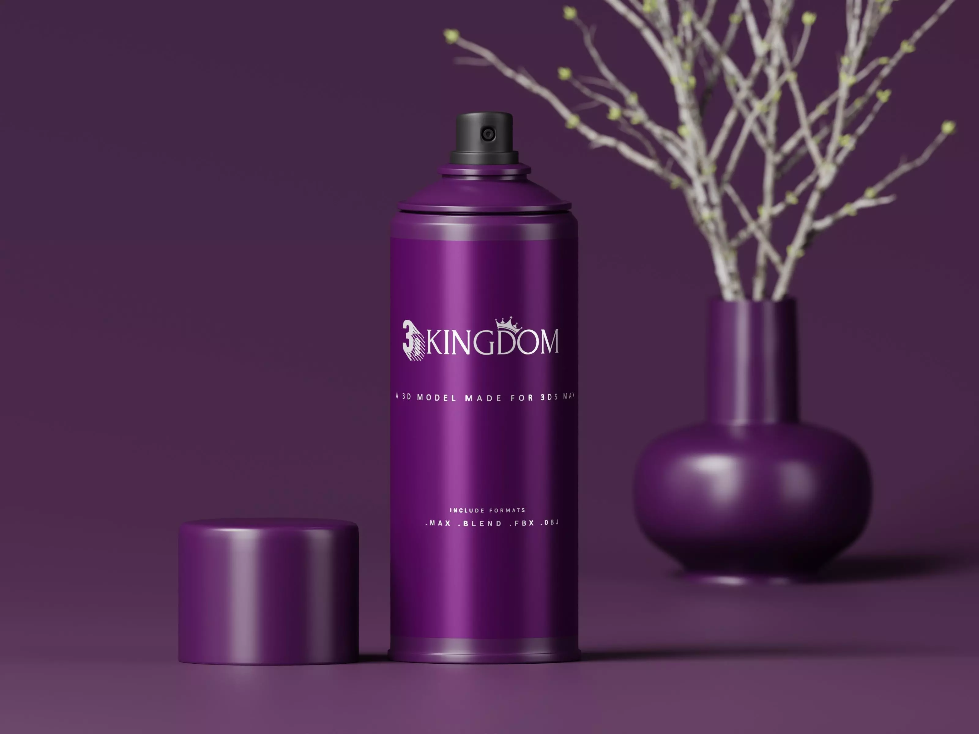 Spray Can 3D model Free low-poly 3D model_0