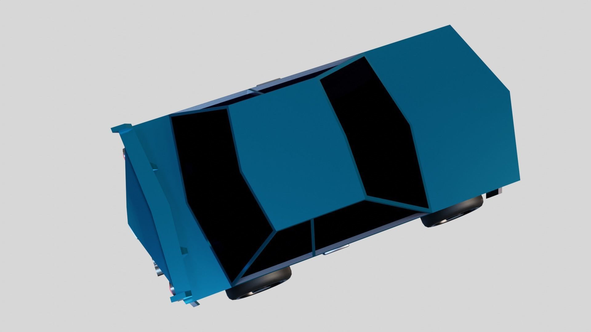 Low Poly Race Car Low-poly 3D model_10