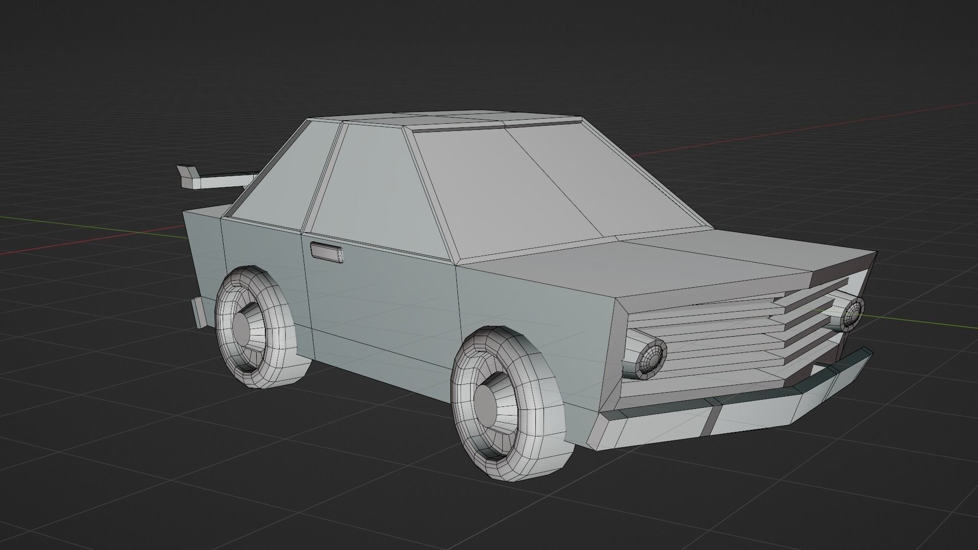Low Poly Race Car Low-poly 3D model_6
