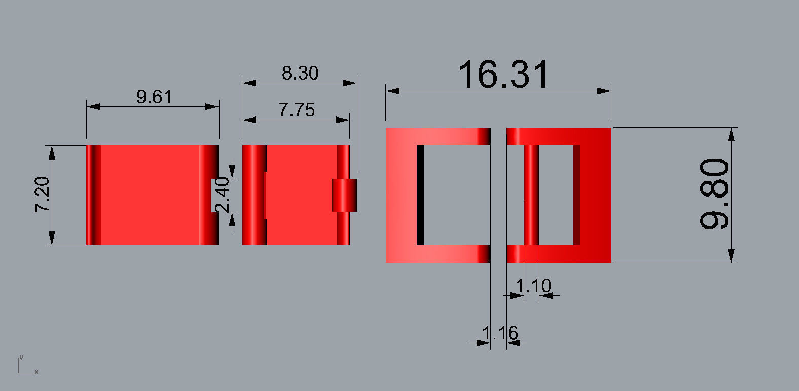 Lock For Chain or Link 3D print model_7