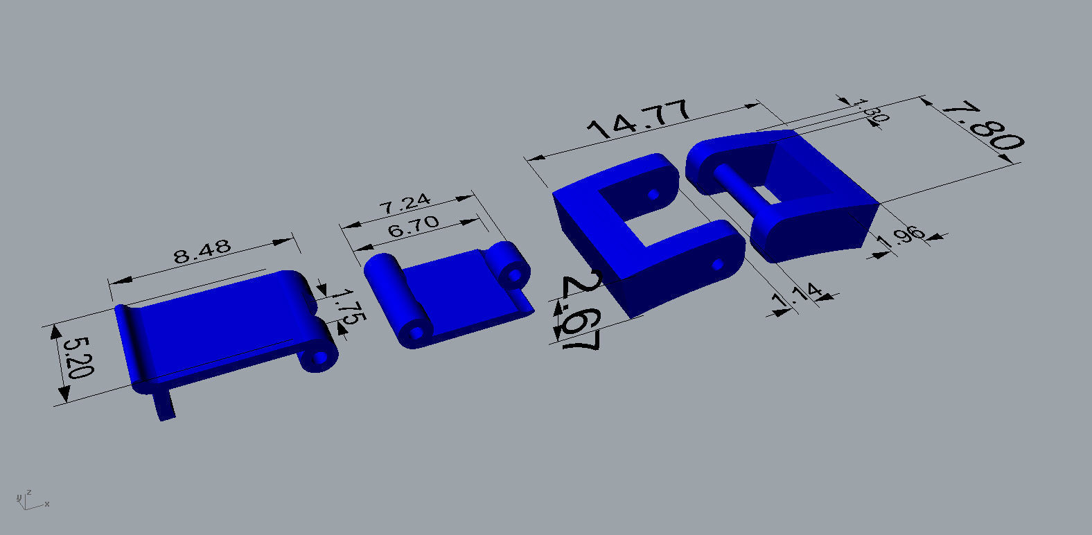 Lock For Chain or Link 3D print model_10