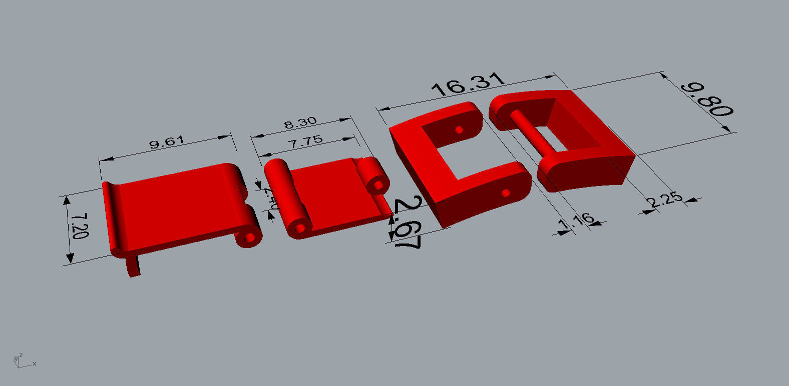 Lock For Chain or Link 3D print model_6