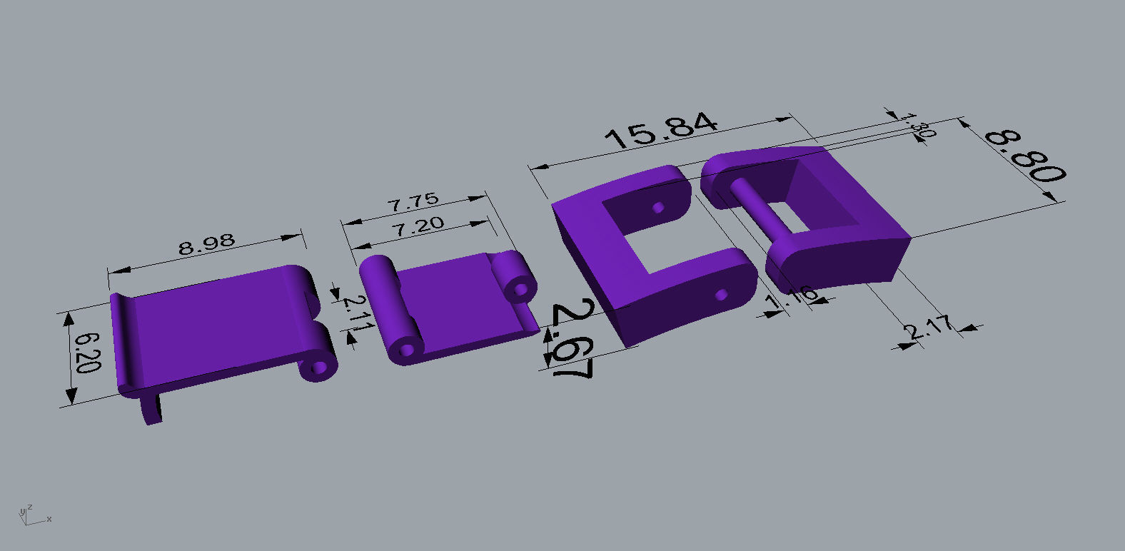 Lock For Chain or Link 3D print model_8