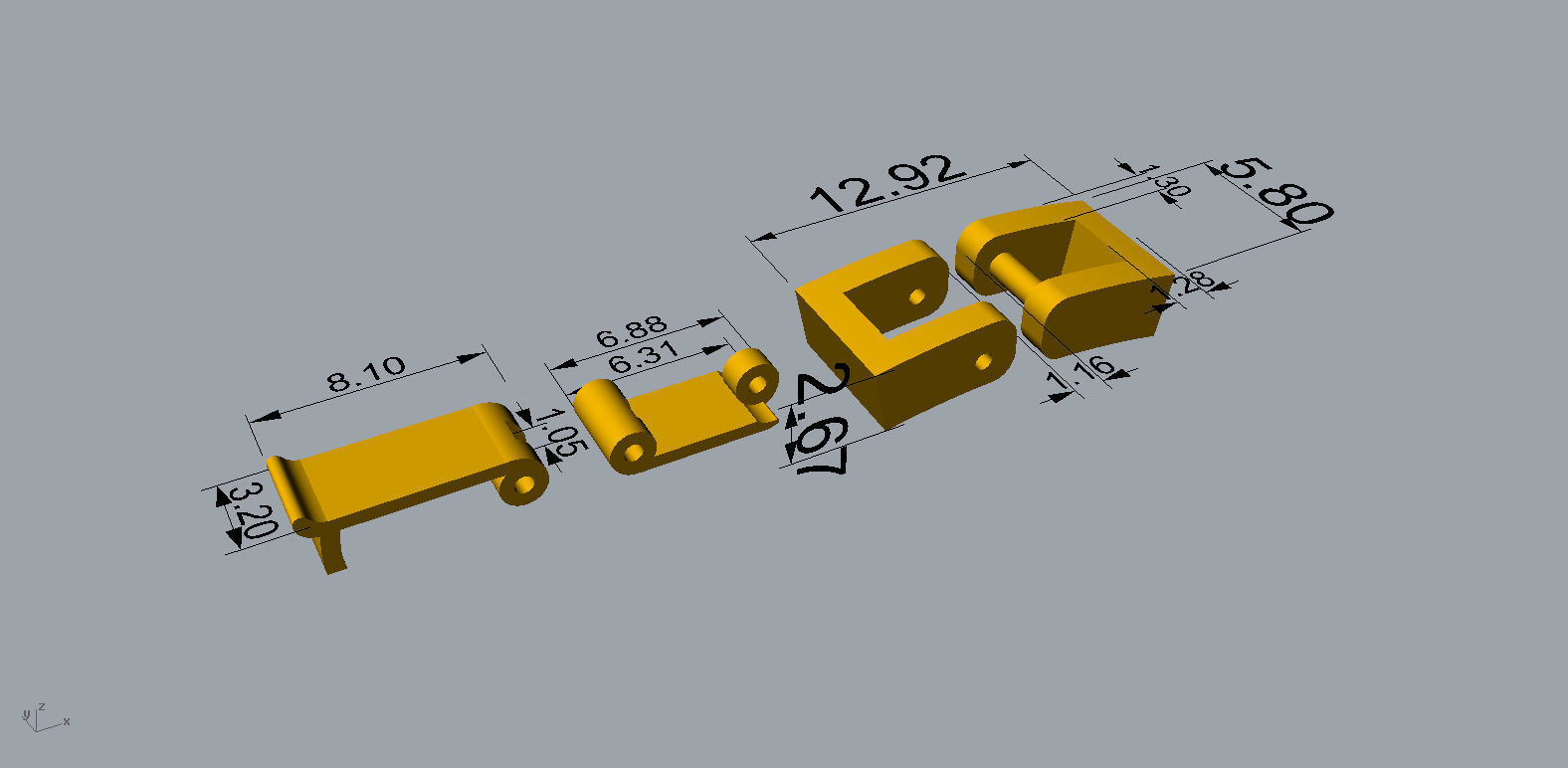 Lock For Chain or Link 3D print model_14